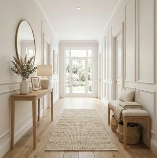 White Wall Colours to Brighten Hallways