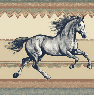 Elegant Horse Wallpaper - Asian Paints