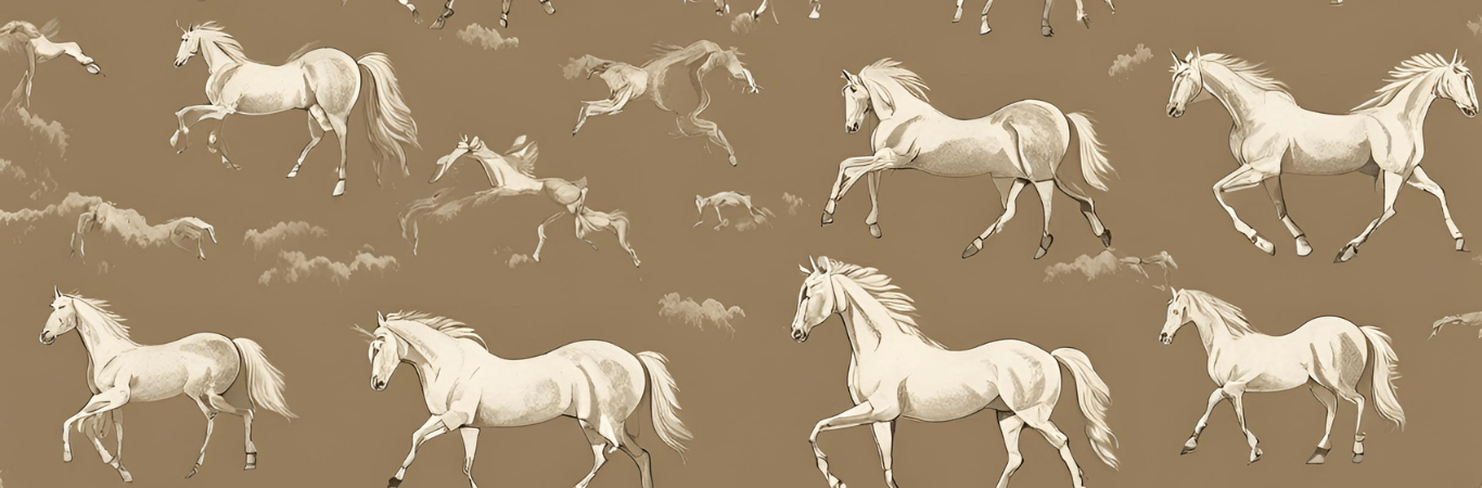 Running Horses Wallpaper - Asian Paints
