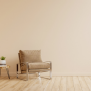 Cream Living Room Wall Paint Design - Asian Paints