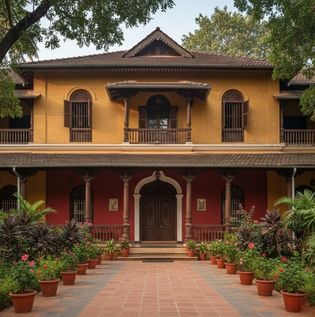 Chettinad Style House Elevation