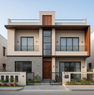 Contemporary Custom Front Elevation Design