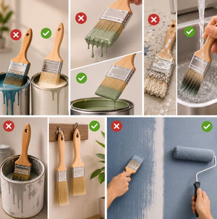 Common paint brush mistakes to avoid | Proper paint brush use and care