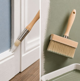 Detail brush vs wall block brush for interior painting | Asian Paints