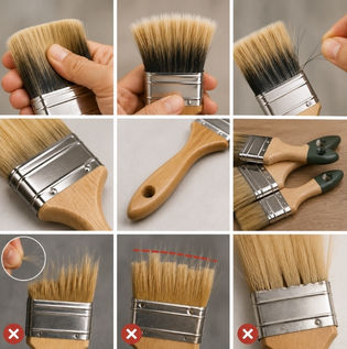 How to judge paint brush quality before buying | Asian Paints