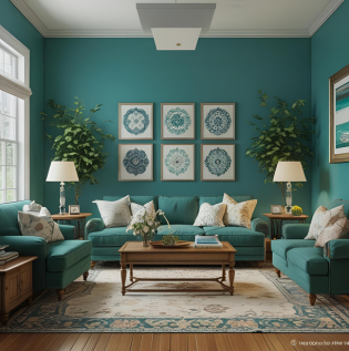 Premade Teal Color - Asian Paints
