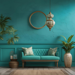 Vibrant Shades of Teal - Asian Paints