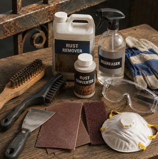 Essential Tools and Materials for Rust Removal Before Painting
