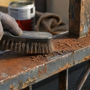 Removing Rust from Metal Surface Before Painting