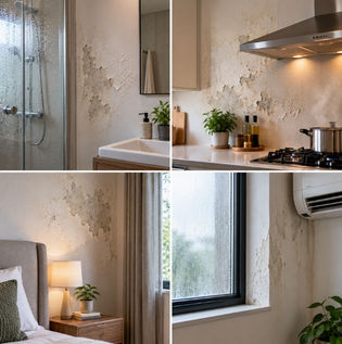 High-Moisture Rooms Vulnerable to Paint Peeling