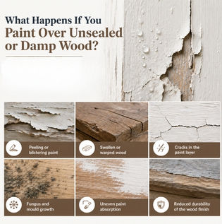 Problems Caused by Painting Over Damp or Unsealed Wood