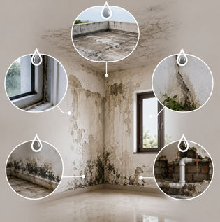 Common Sources of Water Seepage in Walls and Homes