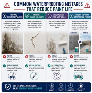 Waterproofing Errors That Shorten the Life of Interior Paint