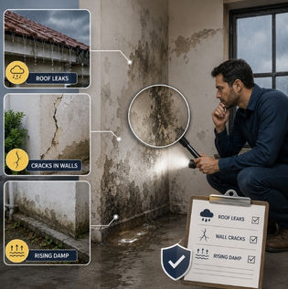 Identifying the Source of Dampness and Water Seepage in Walls