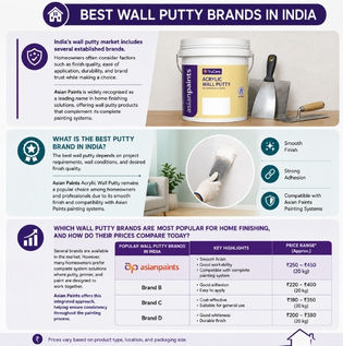 Popular Wall Putty Brands for Home Painting Projects