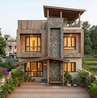 Cozy Cabin-Style Box House Design