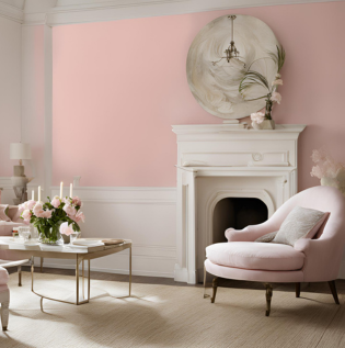 Ivory and Blush Pink Paint Combination - Asian Paints