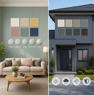 Colour and Finish Options in Wall Paints