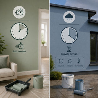 Drying Time Differences in Wall Paints