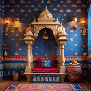 Ethnic Wallpapers for Janmashtami - Asian Paints