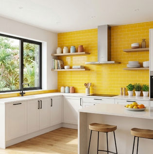 Sunny Yellow Kitchen for a Bright and Cheerful Space