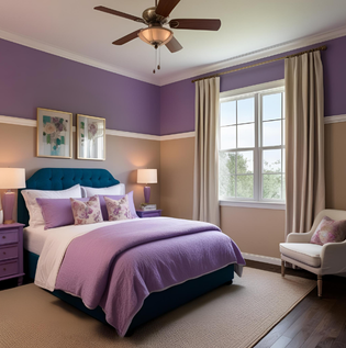 Lavender Color Combination with Beige - Asian Paints