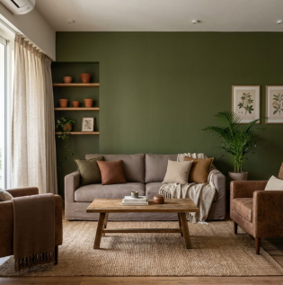 Green Colour Combinations for Hall