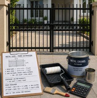 Estimating Metal Paint Requirements for Home Projects