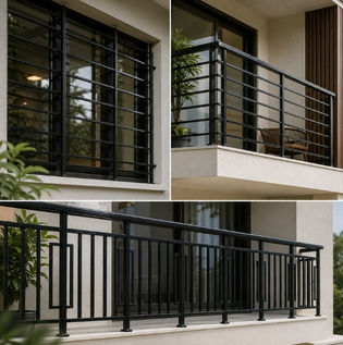 Stylish Paint Finishes for Window Grilles and Balcony Railings