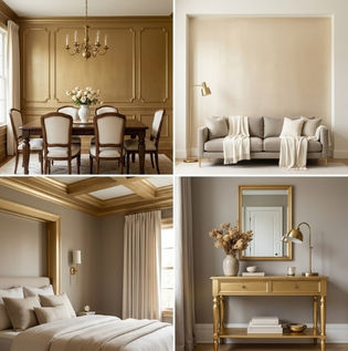 Gold Metallic Paint Ideas