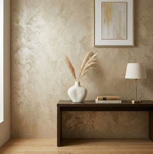 Luxurious Metallic Wall Finish