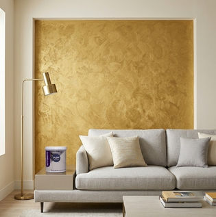 Metallic Accent Wall Ideas