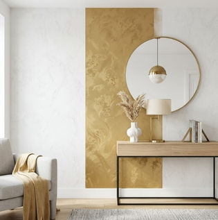 White and Gold Paint Combination