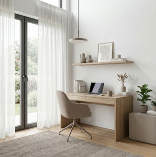 White and Taupe Minimalist Colour Combination for Modern Homes