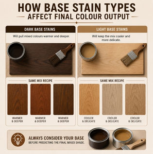 How Base Stain Types Affect Final Colour Output