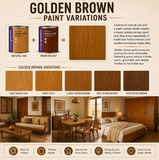 Golden Brown Paint Variations
