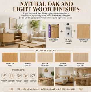 Natural Oak and Light Wood Finishes