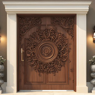 Modern Wood Carving Designs for Main Door - Asian Paints
