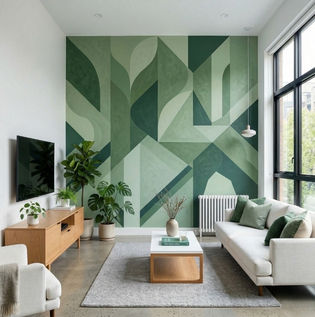 Monochromatic Multi Colour Wall Paint Design Ideas