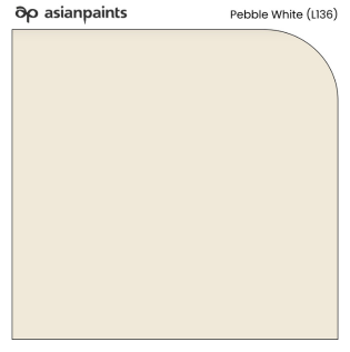 Pebble White L136 Paint Shade by Asian Paints