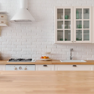 Off White and Wood Combination - Asian Paints
