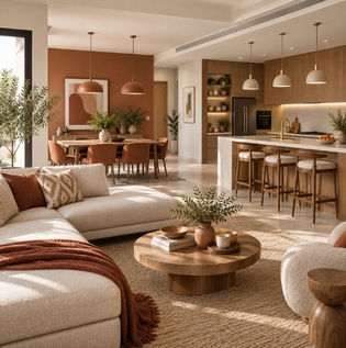 Trending Colour Themes for Open Interiors