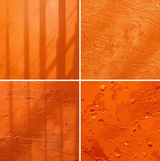 Textures and Finishes That Elevate Orange Walls