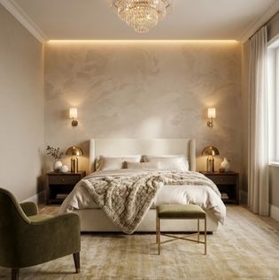 Textured Luxury Bedroom Walls