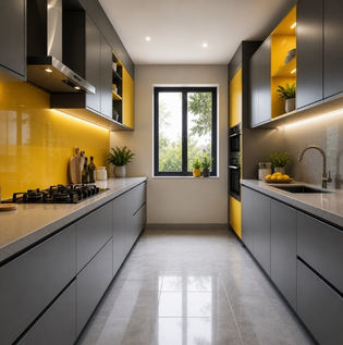 Chrome Yellow and Steel Grey
