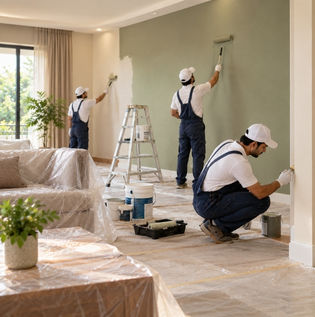 Professional Paint Application Process