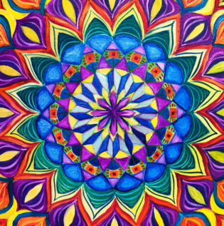 Rainbow Mandala Painting - Asian Paints