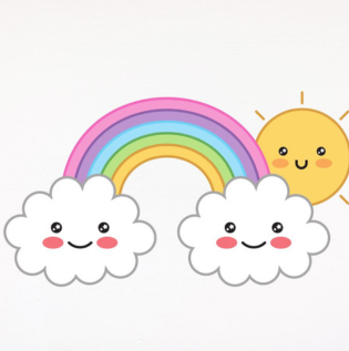 Rainbow Mural Design - Asian Paints