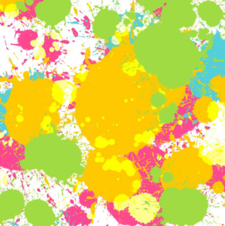 Rainbow Splatter Painting - Asian Paints