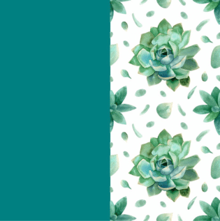 Sage Green Botanical Print Combination - Asian Paints